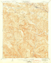 Mt. Baden-Powell California Historical topographic map, 1:24000 scale, 7.5 X 7.5 Minute, Year 1940