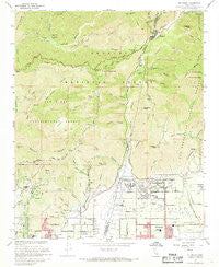 Mt. Baldy California Historical topographic map, 1:24000 scale, 7.5 X 7.5 Minute, Year 1967