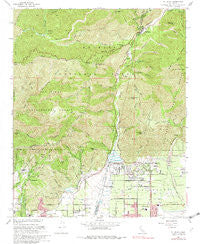 Mt. Baldy California Historical topographic map, 1:24000 scale, 7.5 X 7.5 Minute, Year 1967