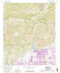 Mt. Baldy California Historical topographic map, 1:24000 scale, 7.5 X 7.5 Minute, Year 1967