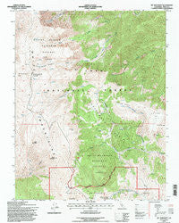 Mt. Barcroft California Historical topographic map, 1:24000 scale, 7.5 X 7.5 Minute, Year 1994