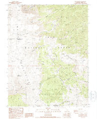 Mt. Barcroft California Historical topographic map, 1:24000 scale, 7.5 X 7.5 Minute, Year 1987