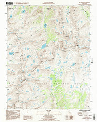 Mt. Brewer California Historical topographic map, 1:24000 scale, 7.5 X 7.5 Minute, Year 1993