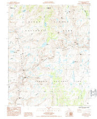 Mt. Brewer California Historical topographic map, 1:24000 scale, 7.5 X 7.5 Minute, Year 1985