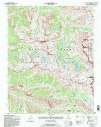 Mt. Clarence King California Historical topographic map, 1:24000 scale, 7.5 X 7.5 Minute, Year 1994