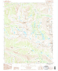 Mt. Clarence King California Historical topographic map, 1:24000 scale, 7.5 X 7.5 Minute, Year 1992