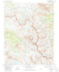 Mt. Darwin California Historical topographic map, 1:24000 scale, 7.5 X 7.5 Minute, Year 1983