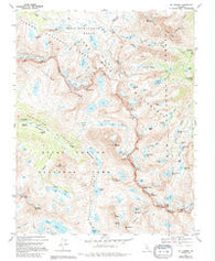 Mt. Darwin California Historical topographic map, 1:24000 scale, 7.5 X 7.5 Minute, Year 1983