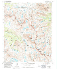Mt. Darwin California Historical topographic map, 1:24000 scale, 7.5 X 7.5 Minute, Year 1983