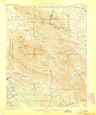 Mt. Diablo California Historical topographic map, 1:62500 scale, 15 X 15 Minute, Year 1898