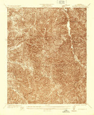 Mt. Emma California Historical topographic map, 1:24000 scale, 7.5 X 7.5 Minute, Year 1935