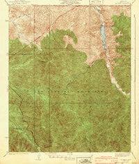 Mt. Emma California Historical topographic map, 1:24000 scale, 7.5 X 7.5 Minute, Year 1940