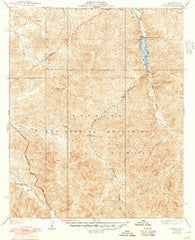 Mt. Emma California Historical topographic map, 1:24000 scale, 7.5 X 7.5 Minute, Year 1940