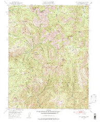 Mt. Fillmore California Historical topographic map, 1:24000 scale, 7.5 X 7.5 Minute, Year 1951