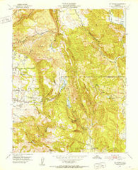 Mt. George California Historical topographic map, 1:24000 scale, 7.5 X 7.5 Minute, Year 1951