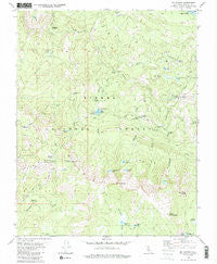 Mt. Givens California Historical topographic map, 1:24000 scale, 7.5 X 7.5 Minute, Year 1982