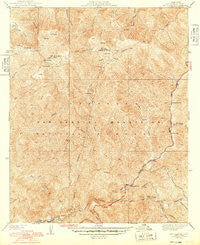 Mt. Gleason California Historical topographic map, 1:24000 scale, 7.5 X 7.5 Minute, Year 1942