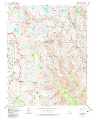 Mt. Goddard California Historical topographic map, 1:24000 scale, 7.5 X 7.5 Minute, Year 1983