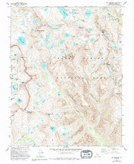 Mt. Goddard California Historical topographic map, 1:24000 scale, 7.5 X 7.5 Minute, Year 1983