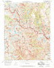 Mt. Goddard California Historical topographic map, 1:62500 scale, 15 X 15 Minute, Year 1957