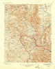 Mt. Goddard California Historical topographic map, 1:125000 scale, 30 X 30 Minute, Year 1912