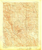 Mt. Hamilton California Historical topographic map, 1:62500 scale, 15 X 15 Minute, Year 1897