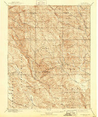 Mt. Hamilton California Historical topographic map, 1:62500 scale, 15 X 15 Minute, Year 1897
