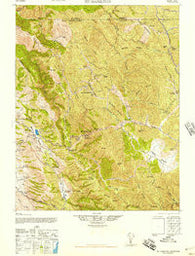 Mt. Hamilton California Historical topographic map, 1:62500 scale, 15 X 15 Minute, Year 1947