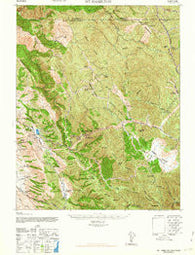 Mt. Hamilton California Historical topographic map, 1:62500 scale, 15 X 15 Minute, Year 1963