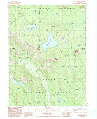 Mt. Harkness California Historical topographic map, 1:24000 scale, 7.5 X 7.5 Minute, Year 1985