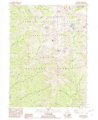 Mt. Hilton California Historical topographic map, 1:24000 scale, 7.5 X 7.5 Minute, Year 1982