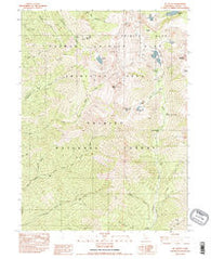 Mt. Hilton California Historical topographic map, 1:24000 scale, 7.5 X 7.5 Minute, Year 1982