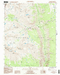 Mt. Kaweah California Historical topographic map, 1:24000 scale, 7.5 X 7.5 Minute, Year 1993