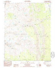 Mt. Kaweah California Historical topographic map, 1:24000 scale, 7.5 X 7.5 Minute, Year 1985