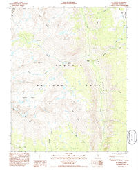 Mt. Kaweah California Historical topographic map, 1:24000 scale, 7.5 X 7.5 Minute, Year 1985