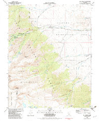 Mt. Langley California Historical topographic map, 1:24000 scale, 7.5 X 7.5 Minute, Year 1982