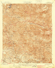 Mt. Lowe California Historical topographic map, 1:24000 scale, 7.5 X 7.5 Minute, Year 1939