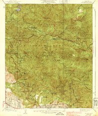 Mt. Lowe California Historical topographic map, 1:24000 scale, 7.5 X 7.5 Minute, Year 1939