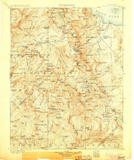 Mt. Lyell California Historical topographic map, 1:125000 scale, 30 X 30 Minute, Year 1901