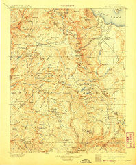 Mt. Lyell California Historical topographic map, 1:125000 scale, 30 X 30 Minute, Year 1901