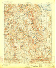 Mt. Lyell California Historical topographic map, 1:125000 scale, 30 X 30 Minute, Year 1901