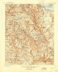 Mt. Lyell California Historical topographic map, 1:125000 scale, 30 X 30 Minute, Year 1901