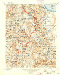 Mt. Lyell California Historical topographic map, 1:125000 scale, 30 X 30 Minute, Year 1901