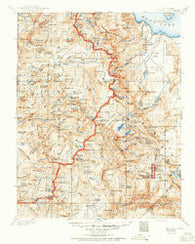 Mt. Lyell California Historical topographic map, 1:125000 scale, 30 X 30 Minute, Year 1901