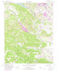 Mt. Madonna California Historical topographic map, 1:24000 scale, 7.5 X 7.5 Minute, Year 1955