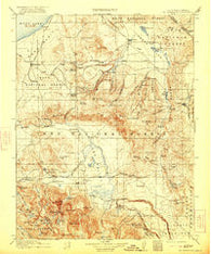 Mt. Morrison California Historical topographic map, 1:125000 scale, 30 X 30 Minute, Year 1914