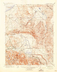 Mt. Morrison California Historical topographic map, 1:125000 scale, 30 X 30 Minute, Year 1914