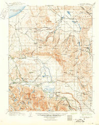 Mt. Morrison California Historical topographic map, 1:125000 scale, 30 X 30 Minute, Year 1914