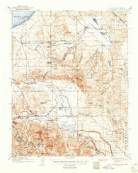 Mt. Morrison California Historical topographic map, 1:125000 scale, 30 X 30 Minute, Year 1914