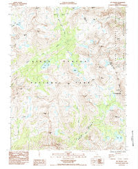 Mt. Pinchot California Historical topographic map, 1:24000 scale, 7.5 X 7.5 Minute, Year 1985